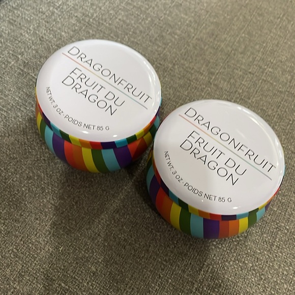 COPY - Dragonfruit Fruit du dragon Scented Pride set of 2 Candles - Picture 5 of 5